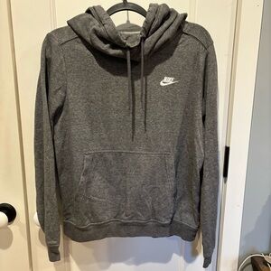 Nike Gray Cowl Neck Hoodie